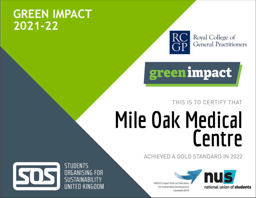 Green Impact Gold Award